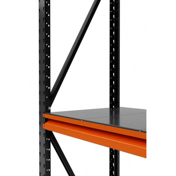 Стелаж металевий 200х134х70 см Графітовий 3 полиці з металу 900 кг на полицю AB-superhard-330648 -
                                                        Фото 2